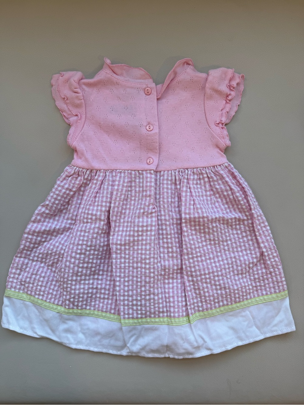 Bundle of OshKosh Navy Floral Overall and 4 dresses - Picture 5 of 11